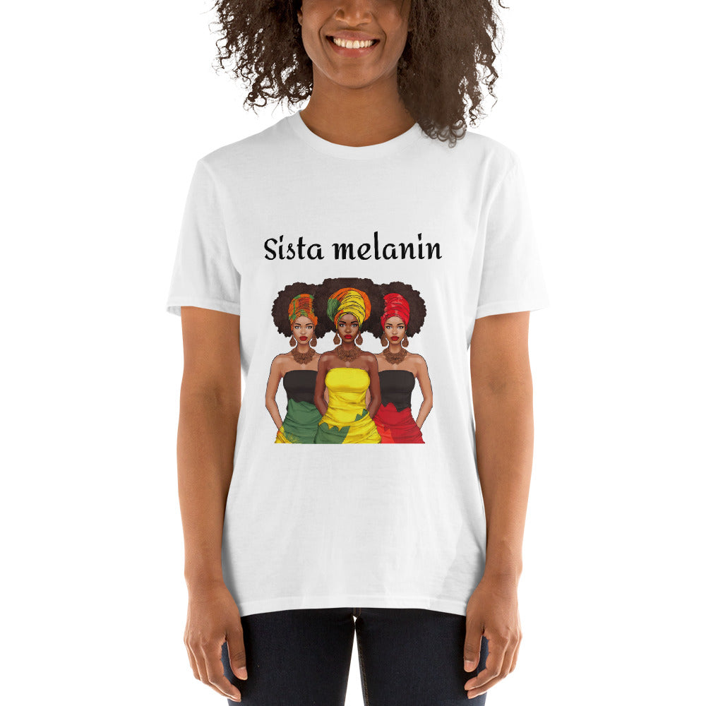 Bamboo Viscose- Sista Melanin- African Pride T-shirt