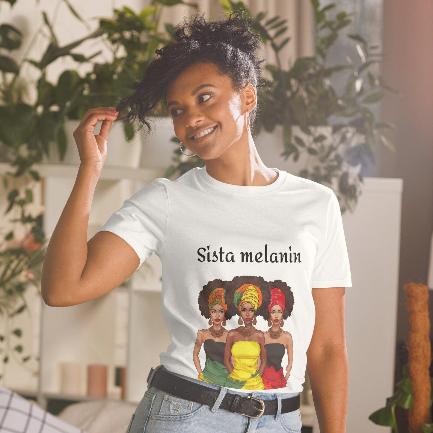 Bamboo Viscose- Sista Melanin- African Pride T-shirt