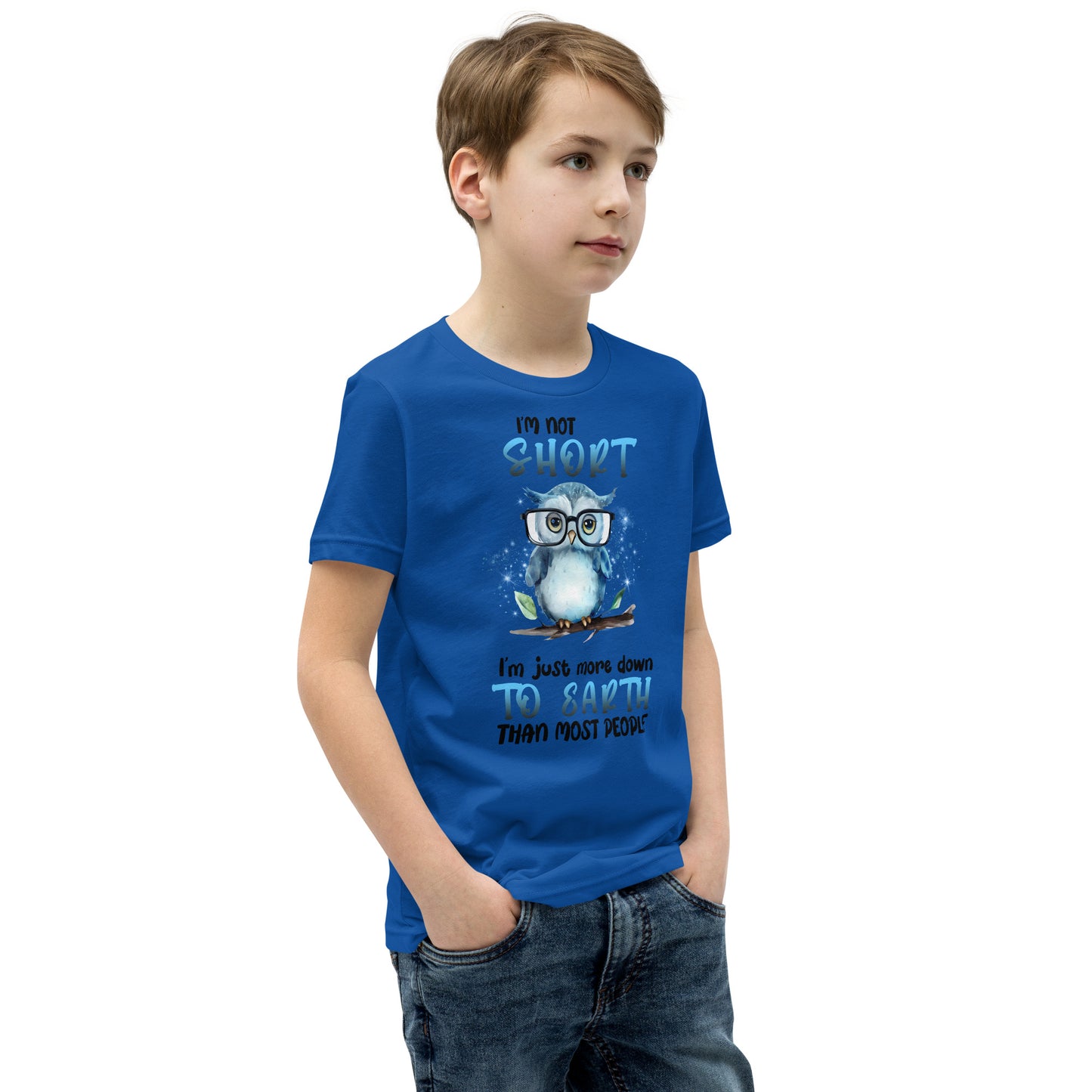 Blue Short Sleeve Boy's Owl T-Shirt