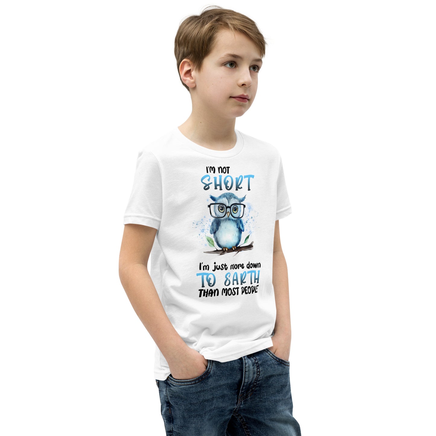 Blue Short Sleeve Boy's Owl T-Shirt